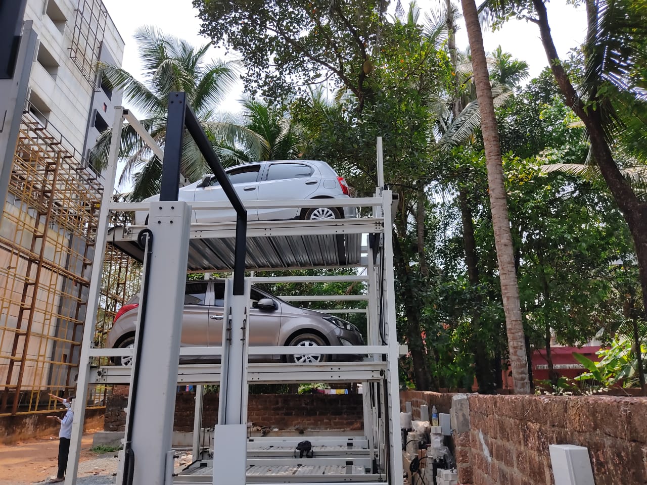 Three Level Stack Parking